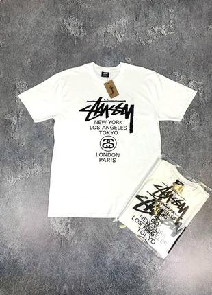 Оригинальна нова футболка від stussy world tour