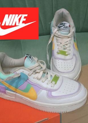 Кроссовки nike air force 1 shadow pale ivory р. 36,5 - 37. по стельке 23.5 см