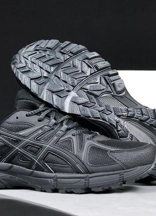 Мужские кроссовки больших размеров asics gel kahana 8 черные