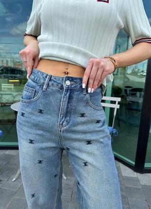 Женские невероятные джинсы в стиле celine