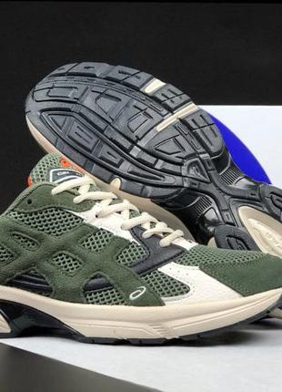 Чоловічі зелені кросівки з сіткою в стилі asics gel-1130 🆕 кроссовки асікс