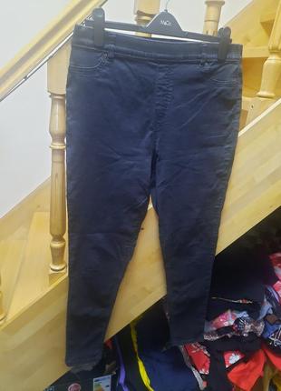 Брюки джинсы стрейчевые зауженные на резинке