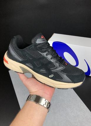 Чоловічі чорні кросівки з сіткою в стилі asics gel-1130 🆕 кроссовки асікс