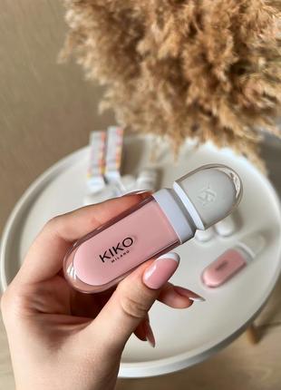 Kiko milano lip volume 01 tutu rose блиск для губ