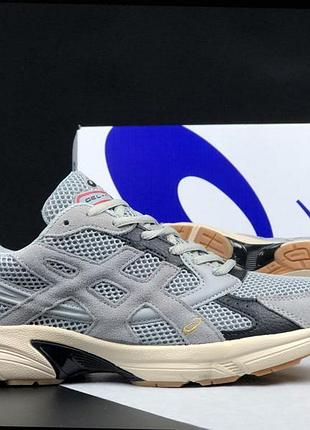 Мужские серые кроссовки с сеткой в стиле asics gel-1130 🆕 кроссовки асикс