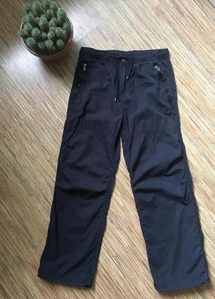 Штани літні для хлопчика 8-9 років black летние лёгкие брюки для мальчика чёрные из натуральной ткани
