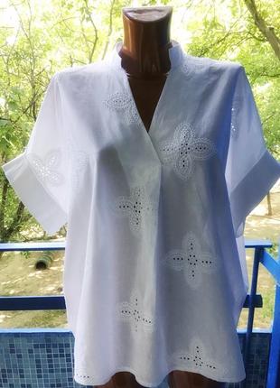 Стильна брендова біла блуза від new collection italy 🇮🇹