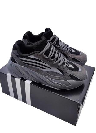 Кросівки adidas yeezy boost 700 dark grey reflective сірі