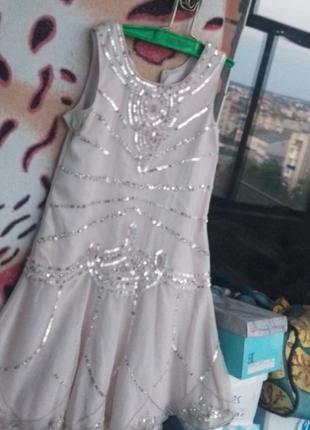Шикарне святкове плаття пишна сукня нарядне платьице в паєтках платье воздушне