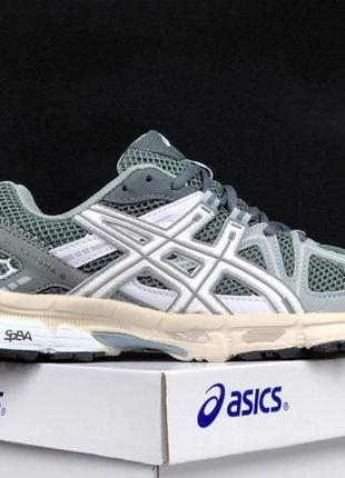 Кроссовки asics gel kahana 8 серые с бежевым