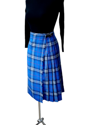 Highland home industries (made in scotland) спідниця килтів у принт клітки 100% вовна6 фото