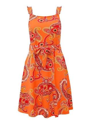 Платье трикотажное  на бретельках "dorothy perkins" с орнаментом "пейсли", uk14/eur42.
