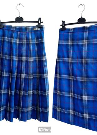 Highland home industries (made in scotland) спідниця килтів у принт клітки 100% вовна8 фото