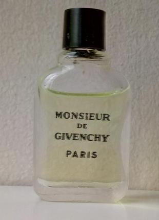 Мініатюра - monsieur de givenchy - edt - 3 мл.орігінал. вінтаж