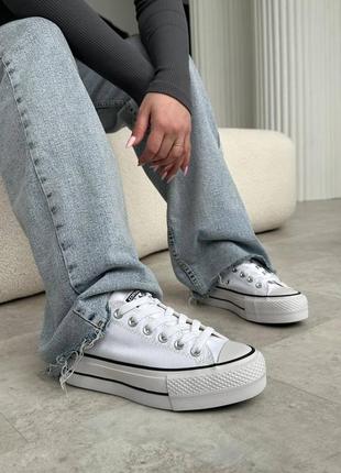 Converse all star platform white