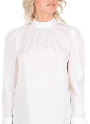 Біла блуза, сорочка з об'ємними рукавами h&m