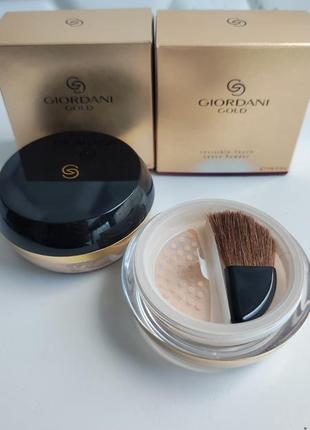 Рассыпчатая пудра орифлейм джордани голд giordani gold natural 30556 invisible touch loose powder