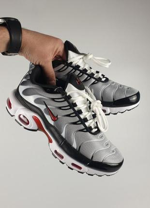 Nike air max tn •grey white black red•