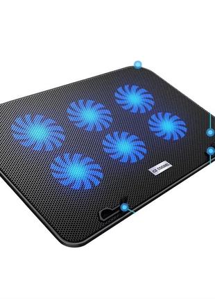 Підставка для ноутбука з охолодженням vhg a9 з підсвічуванням laptop cooling pad, black