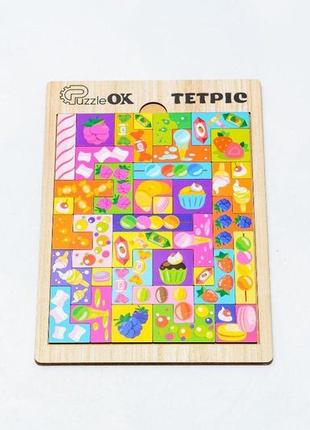 Розвиваюча дерев'яна іграшка "тетріс транспорт", puzzleok puz-22922