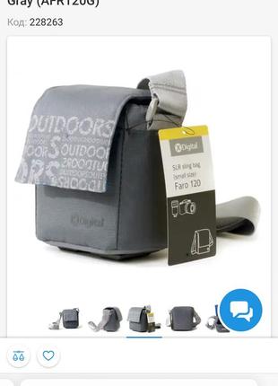 Нова сумка для фотоапарату x-digital faro 120 gray