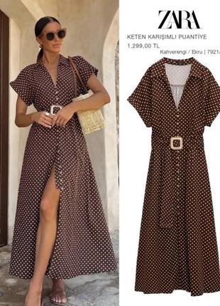 Нова натуральна сукня міді льон + віскоза дорога колекція