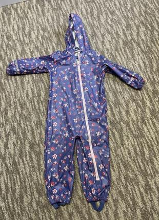 Легкий, новый дождевик, грязепруфф для девочки 3-4 лет