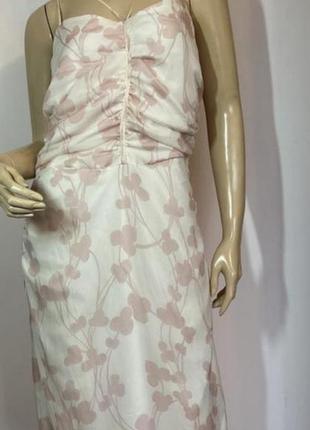 Винтажное платье из шелкового шифона rene lezard размер 36-38(40?)