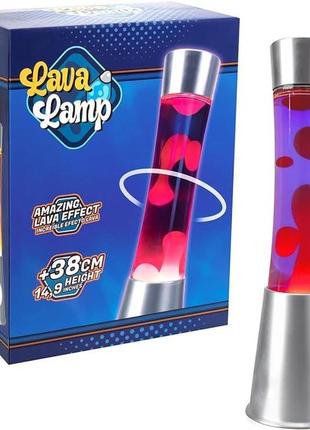 Лавовий світильник party town lava lamp розово-фіолетова лавова лампа led з ігровими кульками lava lamp lava lamp 38 см lava lamp