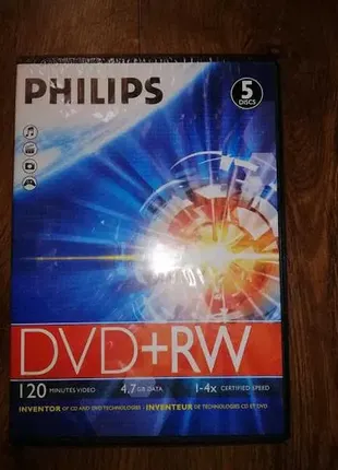 🔥диски dvd+rw philips🔥