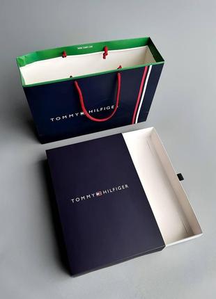 Подарунковий пакет + коробка tommy hilfiger