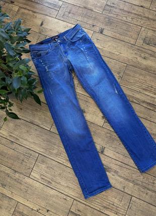 Чоловічі джинси з потертостями блакитні u.s. polo assn