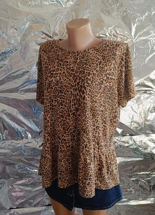 Розпродаж все по 50 гривень! 🥰 леопардова модна футболка хл