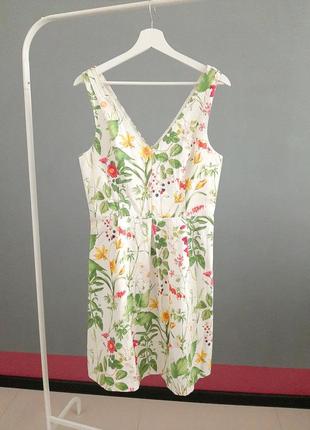 Неймовірна квіткова сукня міді_#96