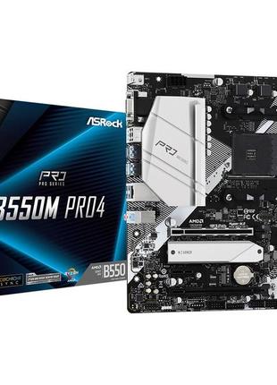 Материнська плата asrock b550m pro4 socket am4