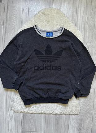 Світшот adidas star оригінал сірий оверсайз кофта