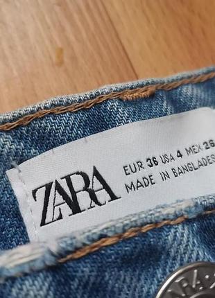 Джинсовые шорты, короткие, 36 размер, zara