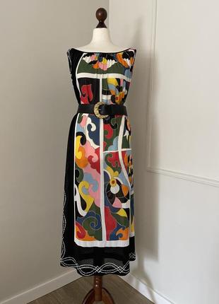 Шелковое платье сарафан  винтаж бренд