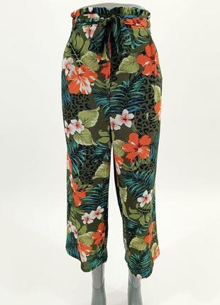 Брендові літні кюлоти штани primark квіти етикетка