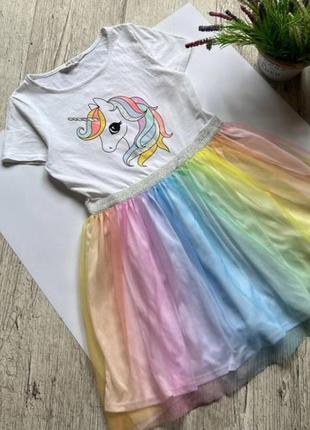 Яркое платье h&m