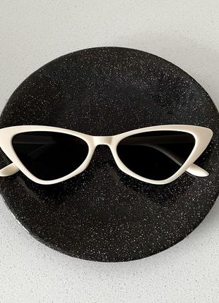 Стильні сонцезахисні кошаче око лисички окуляри сонячні очки лінзи антиблик
