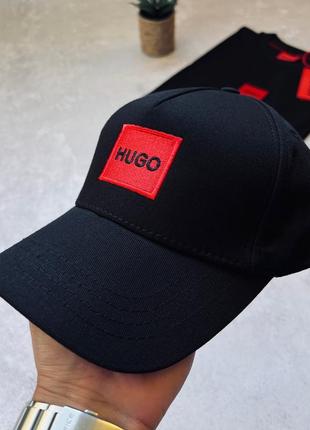 🔄 кепка от hugo boss с нашивкой в виде логотипа бренда