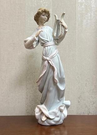 Фарфорова статуетка lladro «ангел із лірою».