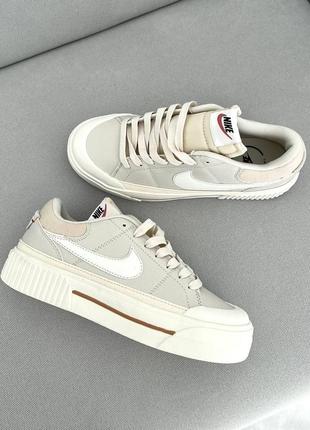 Уцінка nike court legacy beige