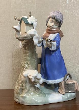 Фарфорова статуетка lladro «зимовий мороз».