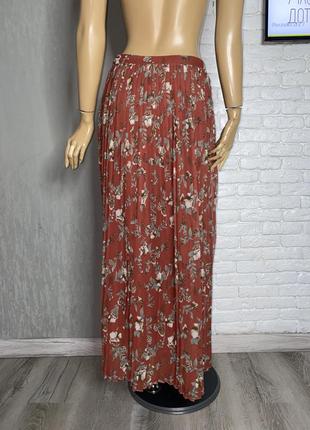 Спідниця пліссе юбка максі у квітковий принт спідниця в складочку  vero moda, m2 фото