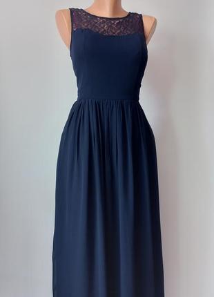 Довга синя сукня 48 46 розмір нова