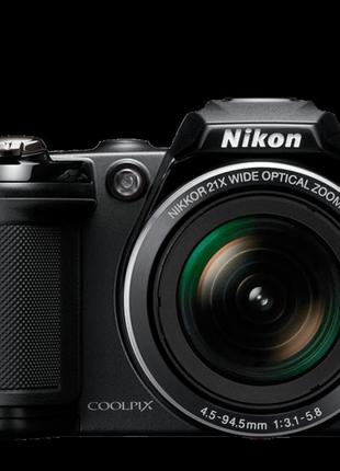 Фотоаппарат nikon coolpix l120 zoom 15x ed vr 14.1mp /f3.5-5.4 hd made in thailand гарантия 24 месяцев