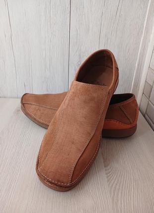 Clarks мокасины кожаные мужские