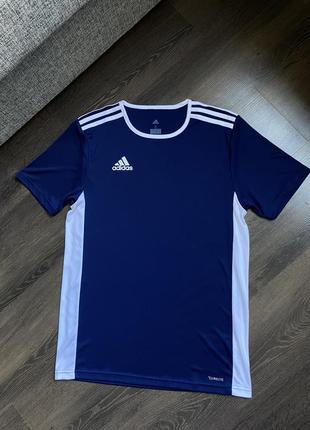 Футболка adidas jersey entrada 18 blue